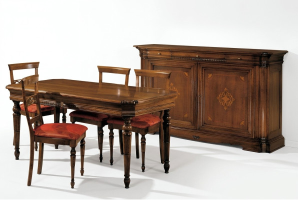 Ontwerper luxe houten vitrinekast Italiaanse meubels Echt houten dressoir