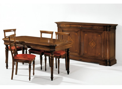 Ontwerper luxe houten vitrinekast Italiaanse meubels Echt houten dressoir