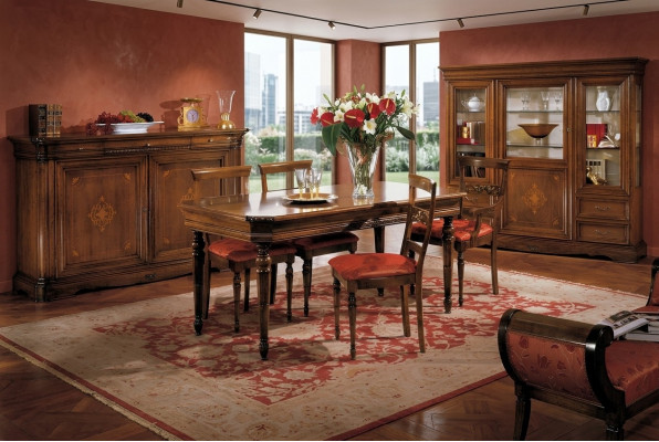 Compleet set eettafel 4 stoelen eetkamersets eetgroep houten tafel tabellen 5-delig