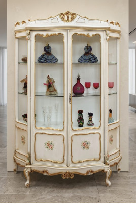 Glazen kast Vitrine Barok meubels Italiaanse inrichting Vitrines Glazen kasten