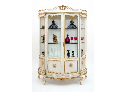 Glazen kast Vitrine Barok meubels Italiaanse inrichting Vitrines Glazen kasten