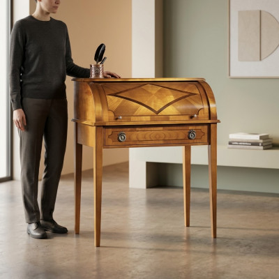 Bureau tafel Italiaanse inrichting meubels massief hout kantoor secretaris nieuw