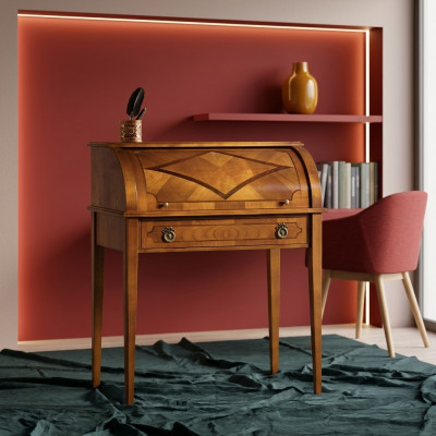Bureau tafel Italiaanse inrichting meubels massief hout kantoor secretaris nieuw