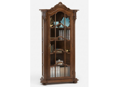 Vitrine Woonkamermeubelen Dressoir Massief houten vitrines Glazen kast Massief hout