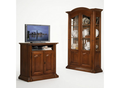 tv Sideboard rtv Woonkamer Ontwerp Plank Houten Planken Lowboard Italië Bruin