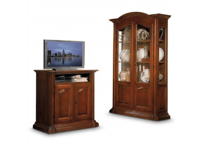 Vitrine glas woonkamer kast massief houten vitrine meubels dressoir massief hout