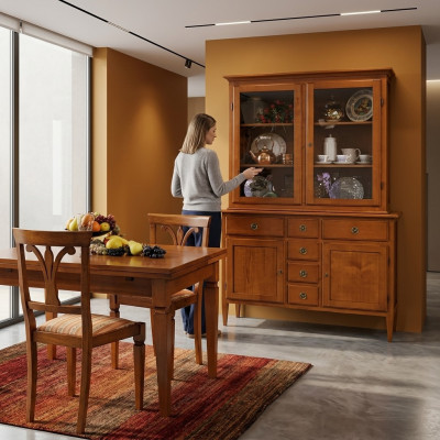 Dressoir Vitrine Buffetkast Italiaanse meubels Inrichting Planken Vitrines
