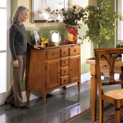 Laden Dressoir Sideboard Bruin Sideboards Kast Laden Meubels Massief Hout