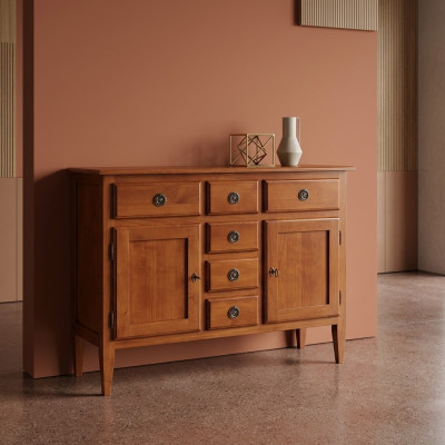 Laden Dressoir Sideboard Bruin Sideboards Kast Laden Meubels Massief Hout