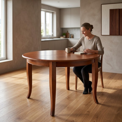 Ronde eettafel Houten tafel Moderne eettafels Meubels Woonkamertafels 120cm Nieuw