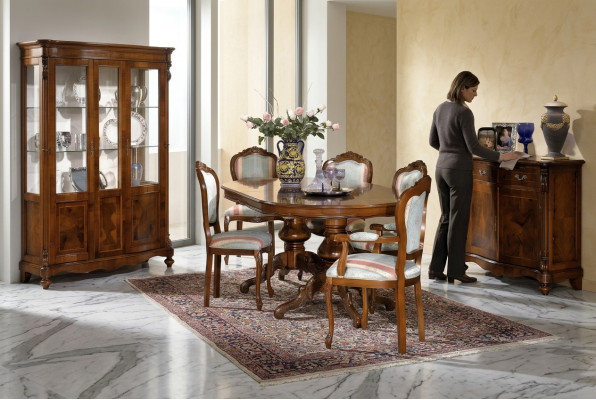 Eetkamer meubels Eettafel Tafel Groep Eethoek Eetkamerstoel Stoel Fauteuil 6-delig.
