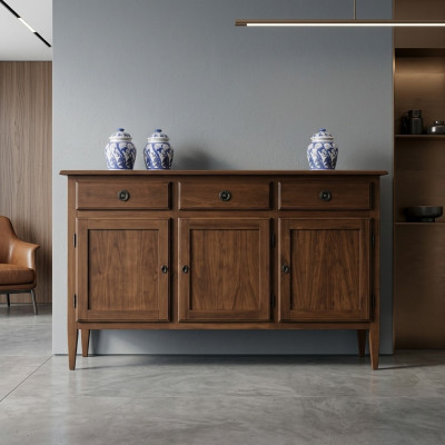 Laden dressoir dressoir dressoir massief houten kast meubel stijlen bruin