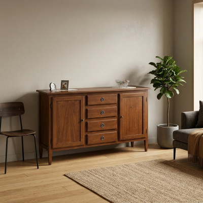 Kast Sideboard Plank Kast Planken Massief Houten Meubels uit Italië Kasten