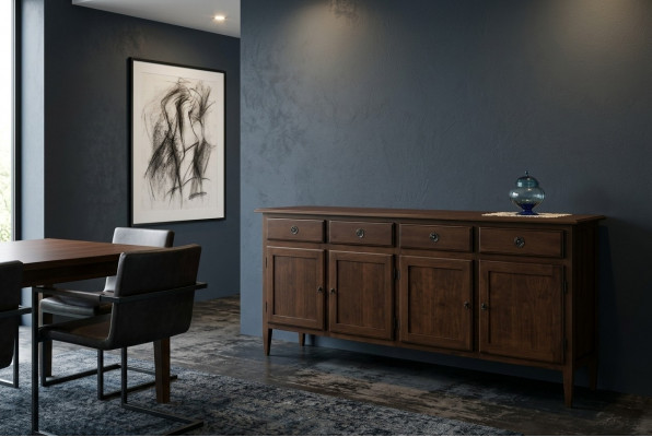 Dressoir Sideboard Bruin Massief Houten Kast Meubels Ladenkasten