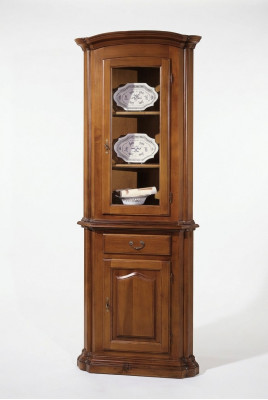 Vitrine Dressoir Retro Stijl Woonkamer Kast Commode Kasten Massief Vitrines