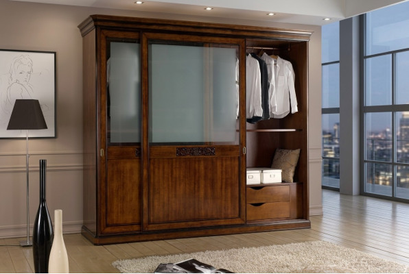 Kledingkast Slaapkamer Kast Luxe Vaccari cav giovanni Massief hout Nieuw