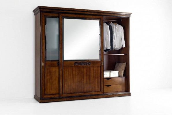 Kledingkast Slaapkamer Kast Luxe Vaccari cav giovanni Massief hout Nieuw