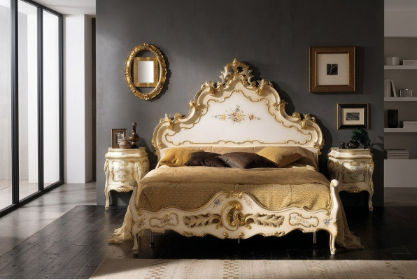 Slaapkamer wit bed hout luxe Vaccari cav giovanni Massiefhout Nieuw