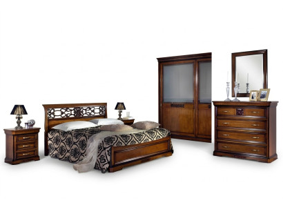 Slaapkamer Hout Bruin Bed Luxe Meubels Vaccari cav giovanni Massief Hout Nieuw