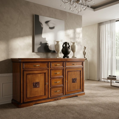 Ladenkast Houten laden Ladenkast Woonkamer dressoir Kast Kasten Massief Nieuw
