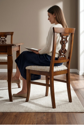 Eetkamerstoelen hout Luxe fauteuil Stoel Bruin Stoelen Woonkamer Meubels nieuw