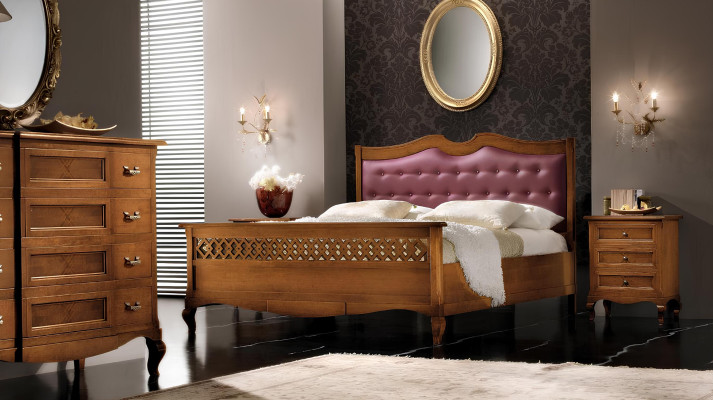 Slaapkamer Massief Houten Meubelen Bed Bekleding Ontwerp Luxe Tweepersoons Hotelbedden Nieuw