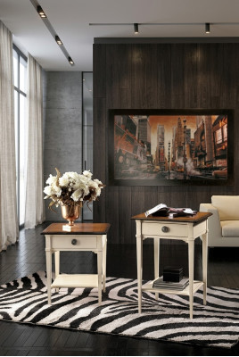 Console nachtkastje slaapkamer bijzettafel modern design meubels hout wit nieuw