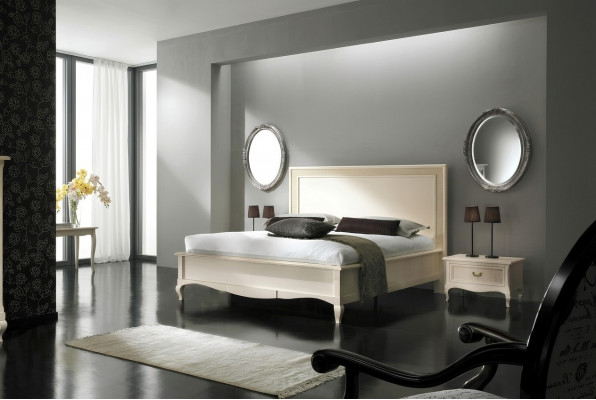 Slaapkamer Bed Nachtkastje Tweepersoonsbed Gestoffeerde Bedden Set Groep Garnituur 3-delig.