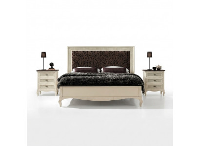 Slaapkamer Bed Nachtkastje Tweepersoonsbed Bekleding Beddenset Groep Set 3-delig.