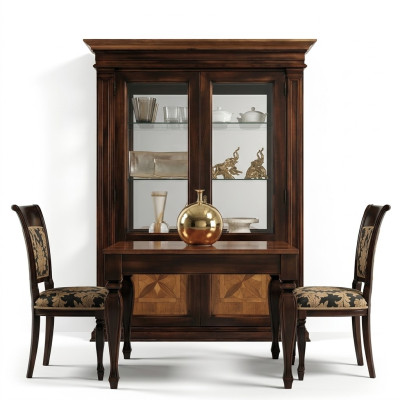 Massief houten dressoir Woonkamer dressoir Dressoir Vaccari Cav Giovanni Vitrines