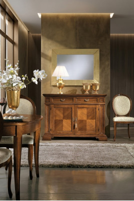 Kast met spiegel console meubels ladenkast ontwerp luxe dressoir 2-delig.