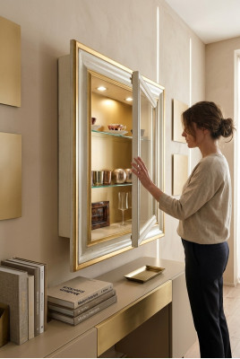 Wandvitrine Kast Klassieke vitrines Woonkamer Woonkamerkasten Dressoir
