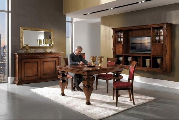 Eettafel Designmeubelen Inrichting Tafels Massief houten tafel Nieuw Luxe Italiaans