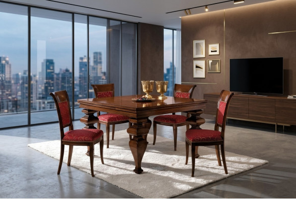 Eettafel Designmeubelen Inrichting Tafels Massief houten tafel Nieuw Luxe Italiaans