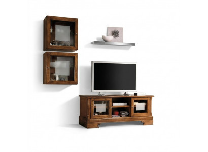 Woonkamerset 3-dlg. Woonkamer RTV vitrine dressoir luxe wandkasten Nieuw