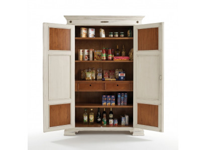 Eetkamermeubilair Massief houten vitrinekast Echt houten dressoir Massieve vitrine