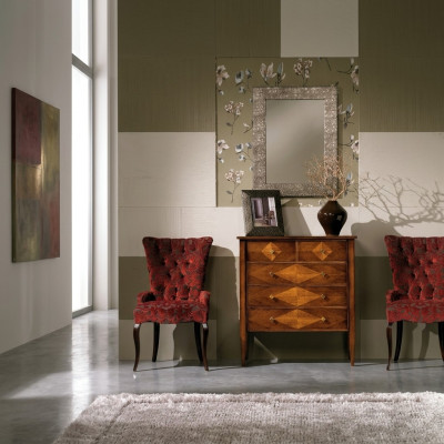 Woonkamerset commode spiegel commodeset groep hout design kast nieuw.