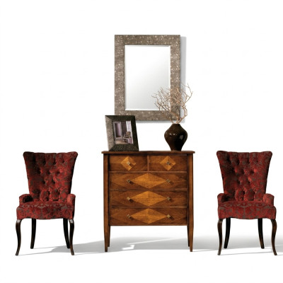 Woonkamerset commode spiegel commodeset groep hout design kast nieuw.
