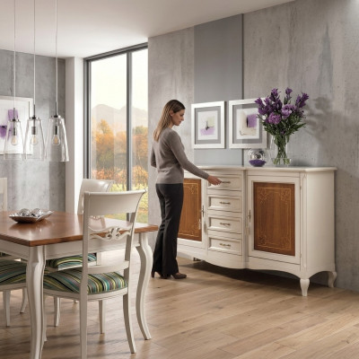 Commode Sideboard Plank Kast Planken Massief Hout Meubels uit Italië Kasten