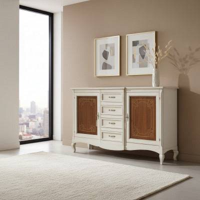 Commode Sideboard Plank Kast Planken Massief Hout Meubels uit Italië Kasten
