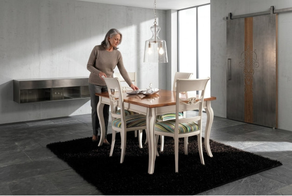 Tafel meubels eettafel natuurlijk hout retro stijl eetkamer woonkamer eettafels tafels