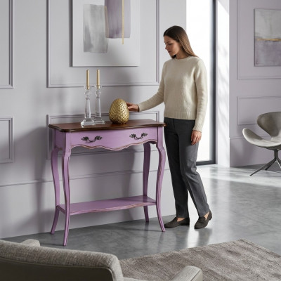 Console tafel meubel bijzettafel hout dressoir tafelconsole wandtafel hout Nieuw