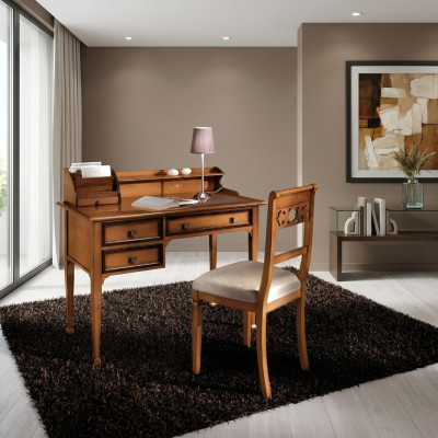 Secretaris bureau Italiaanse stijl meubelen inrichting massief houten bureau table