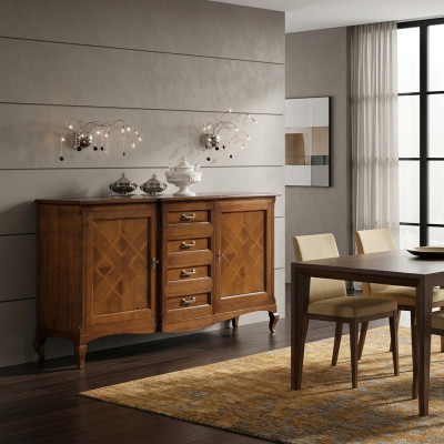 Buffet Kast Dressoir Kabinet Ladekast Vitrine Woonkamer Hout Ladekasten Nieuw