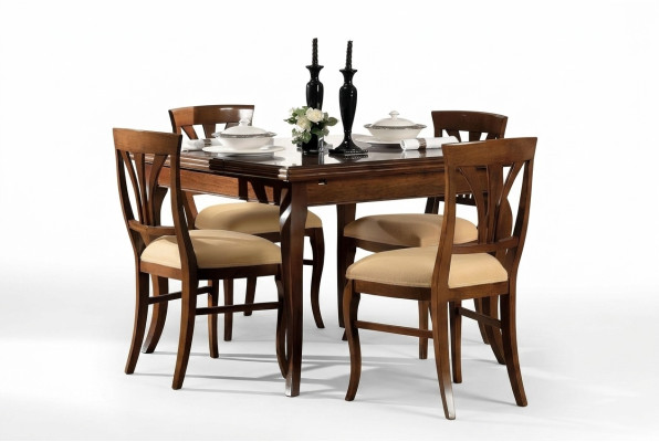 Eettafel Antieke stijl Massief houten meubels Italiaanse eettafels Tafel Hout Tafels