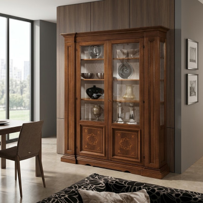 Dressoir vitrines massief hout woonkamer dressoir Dressen Vaccari cav giovanni