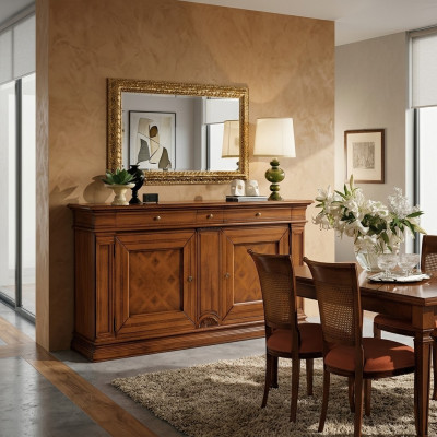 Luxe ladenkast dressoir kast garderobe dressoir meubels antieke stijl hout nieuw
