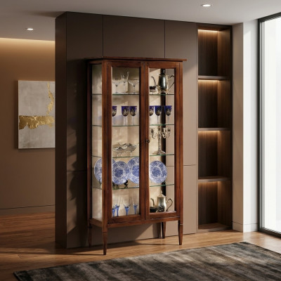 Woonkamer dressoir glazen kast vitrine eetkamer dressoir houten kasten meubels
