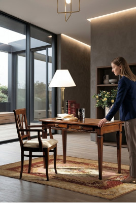 Tafel Bureau Secretaris Tafels Italiaanse meubels Stoel Set Kantoor 2-delig Büro
