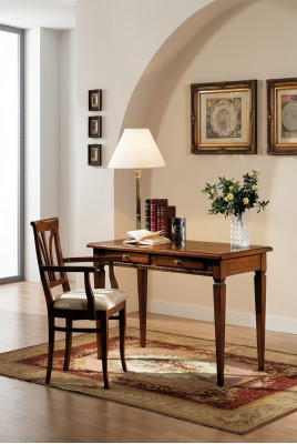 Tafel Bureau Secretaris Tafels Italiaanse meubels Stoel Set Kantoor 2-delig Büro